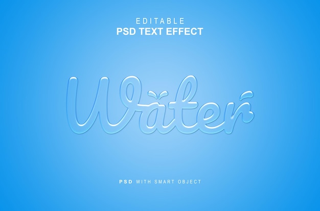 Text-effekt-stil-wasser