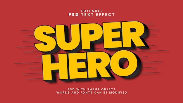 Text-Effekt Superheld