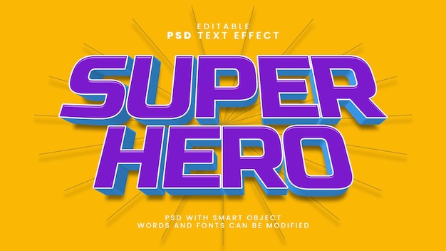 Text-Effekt Superheld