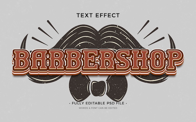 PSD text-effekt von barbershop