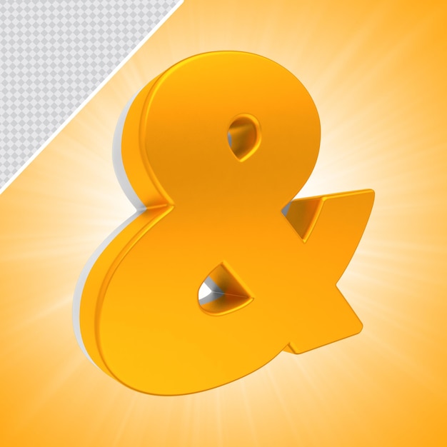 Text gold Banner 3D-Rendering