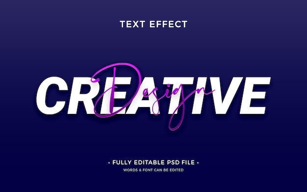Text over text text effect