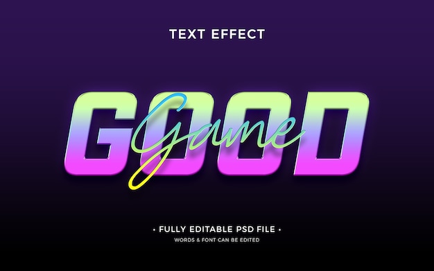 Text over text text effect