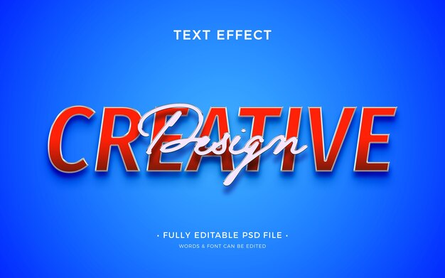 Text over text text effect