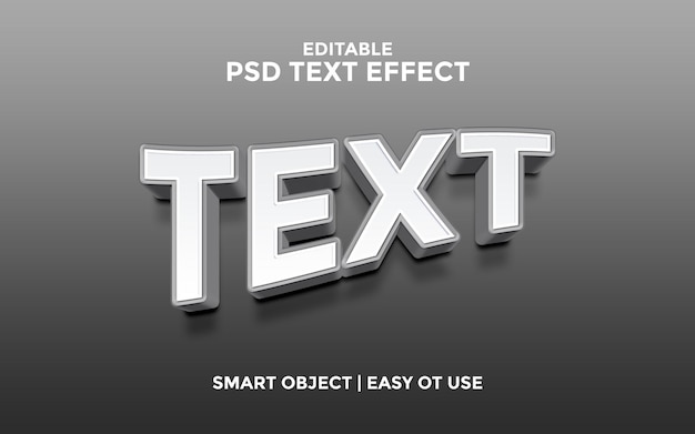 TEXT PSD 3D Textový efekt Plně editovatelný Vysoká kvalita