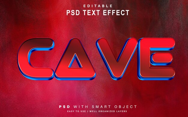 TEXT3DEFFECT de la grotte