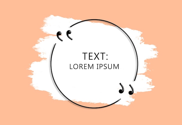 Textbanner mit Pinsel-Splash-Vorlage