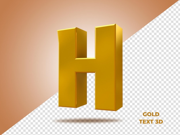 PSD texte 3d or az