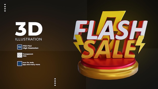 texte de grande vente flash 3d