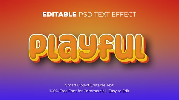 Texte modifiable en 3D ludique