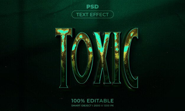 PSD texte modifiable en 3d et maquette de style d'effet de logo avec fond abstrait sombre