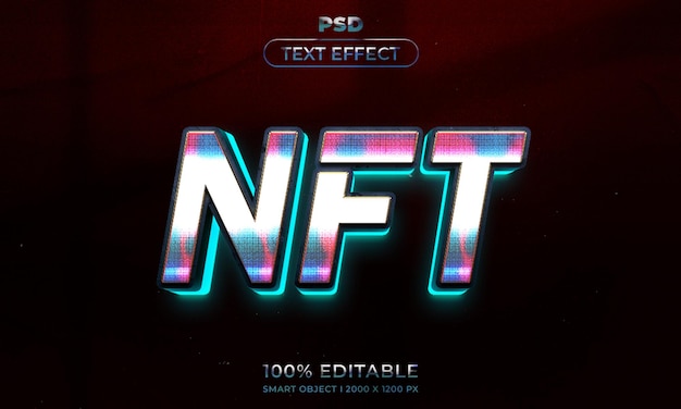 Texte modifiable en 3d et maquette de style d'effet de logo avec fond abstrait sombre