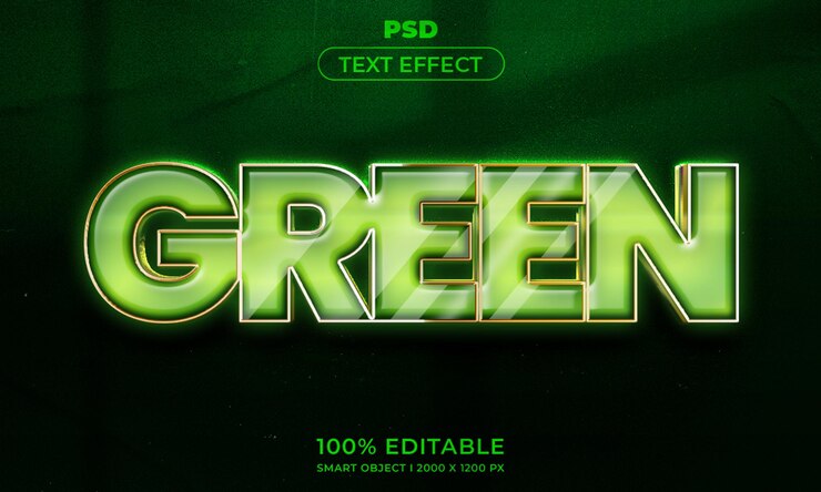 PSD texte modifiable en 3d et maquette de style d'effet de logo avec fond abstrait sombre