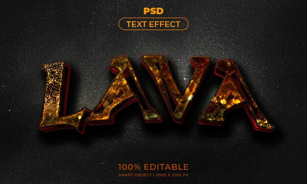 PSD texte modifiable en 3d et maquette de style d'effet de logo avec fond abstrait sombre