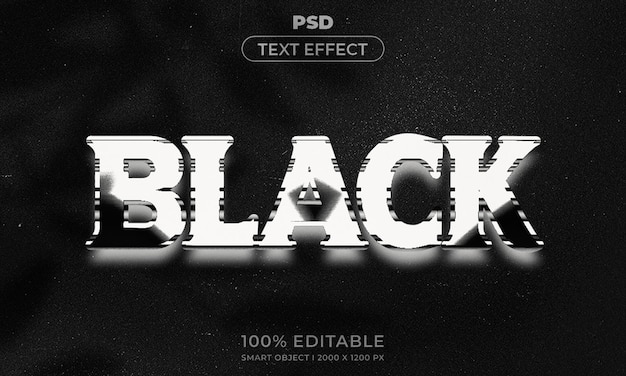 Texte modifiable en 3d et maquette de style d'effet de logo avec fond abstrait sombre