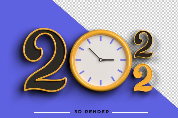 PSD texte de rendu 3d 2021