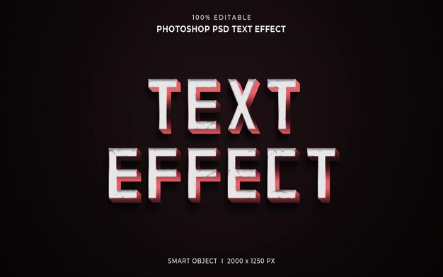 PSD texteffekt 3d editierbar