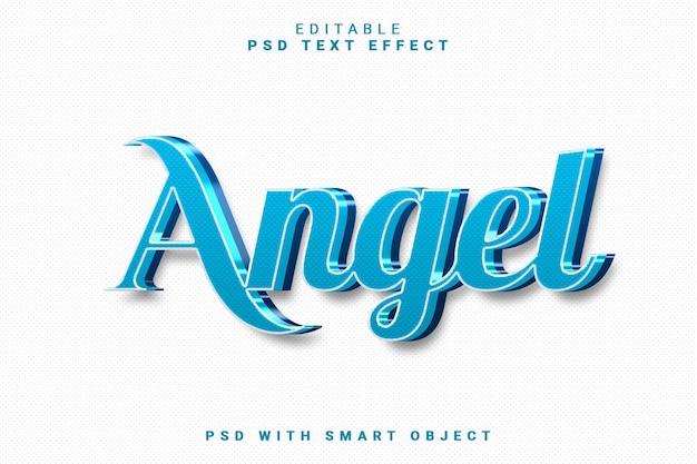 Texteffekt des Engels 3d