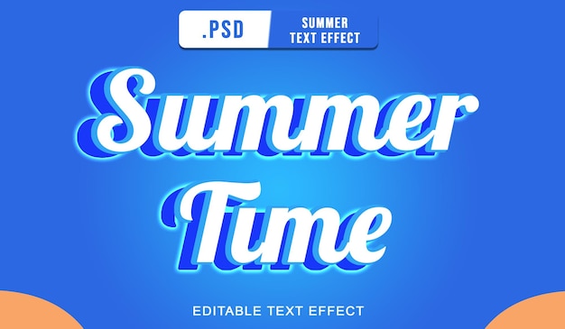 PSD texteffekt für die sommerzeit