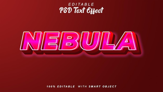 Texteffekt im 3D-Stil des Nebels