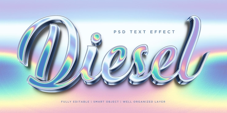 PSD texteffekt im diesel-3d-stil