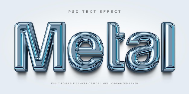 Texteffekt im Metall-3D-Stil