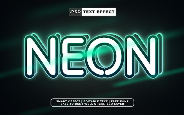 Texteffekt im Neon-Stil, PSD editierbar