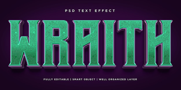 PSD texteffekt im wraith-3d-stil