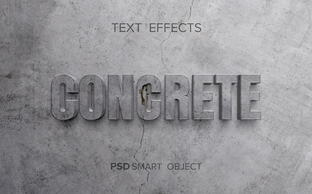 Texteffekt mit Steinstruktur