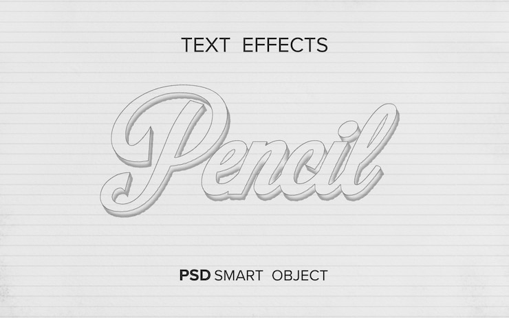 PSD texteffekt-schreibstiftstil