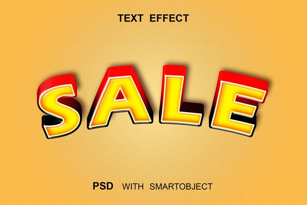 TEXTEFFEKT VERKAUF MIT SMART OBJECT PSD BEARBEITBAR