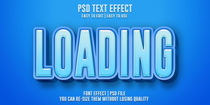 PSD texteffektstil laden