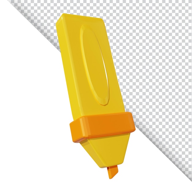 PSD textmarker-symbol 3d-darstellung