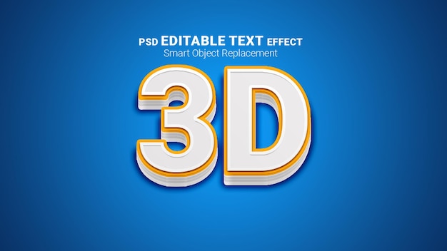 PSD texto en 3d inteligente