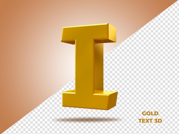 Texto 3D oro AZ