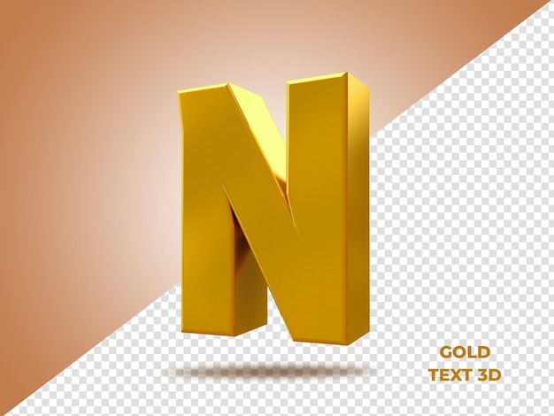 Texto 3d oro az