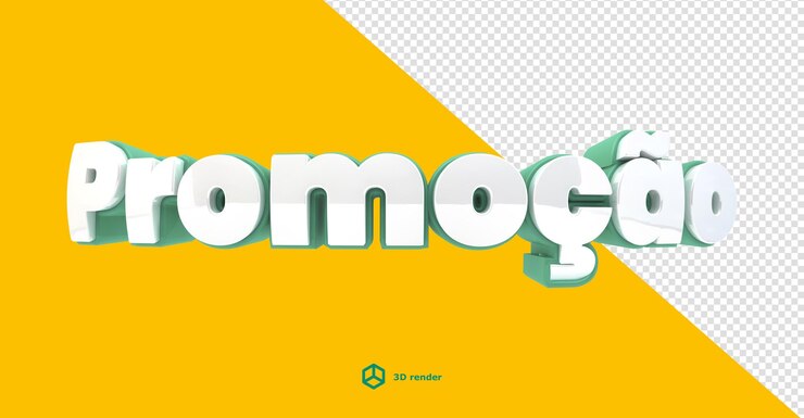 PSD texto 3d representa el título de la oferta de brasil para la composición