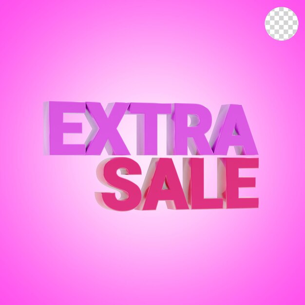 texto de compras de venta adicional icono 3D