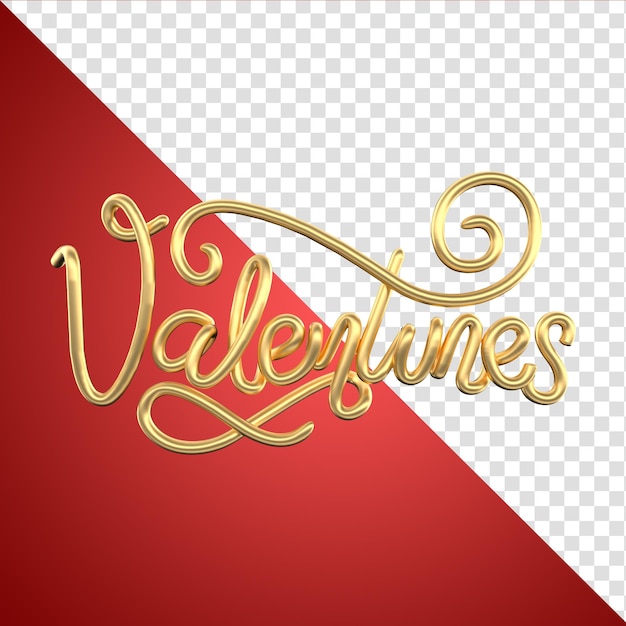 Texto del día de san valentín en diseño de plantilla de renderizado 3d de brasil