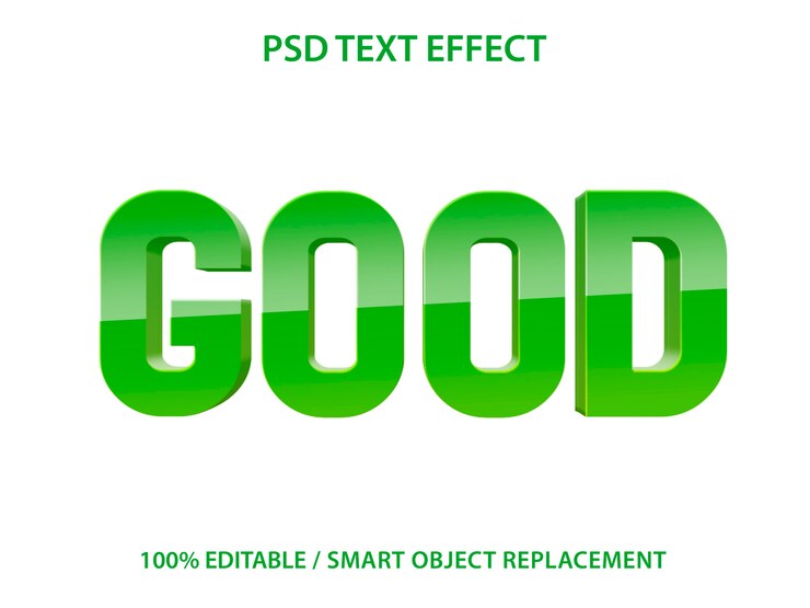 Texto editable Efecto Verde Bueno