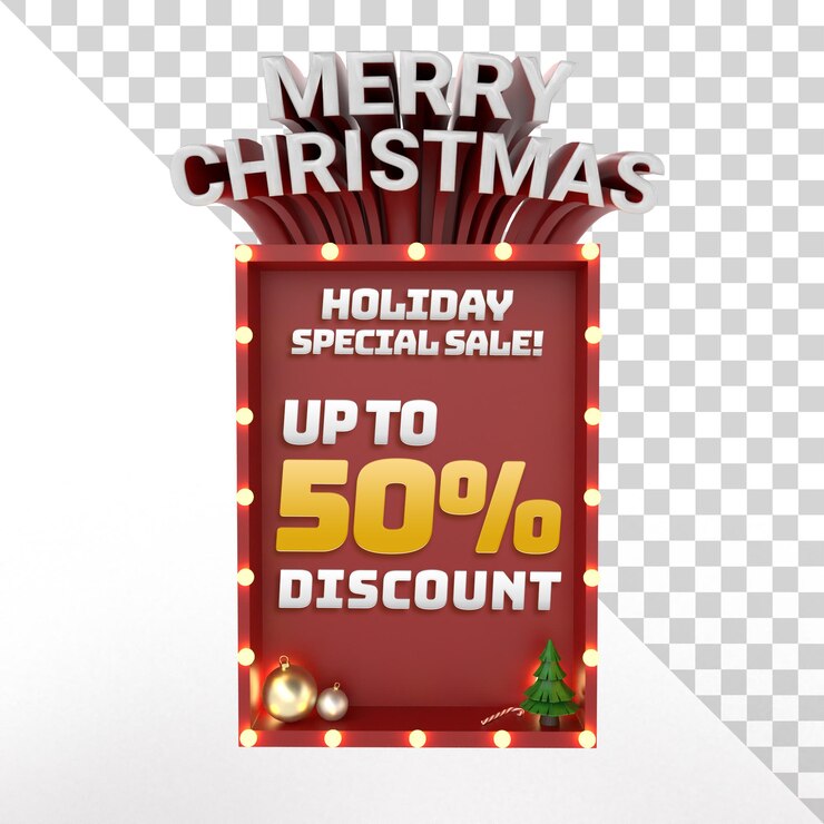 PSD texto editable de evento de vacaciones de objeto aislado de feliz navidad 3d con diseño de corona y lámpara