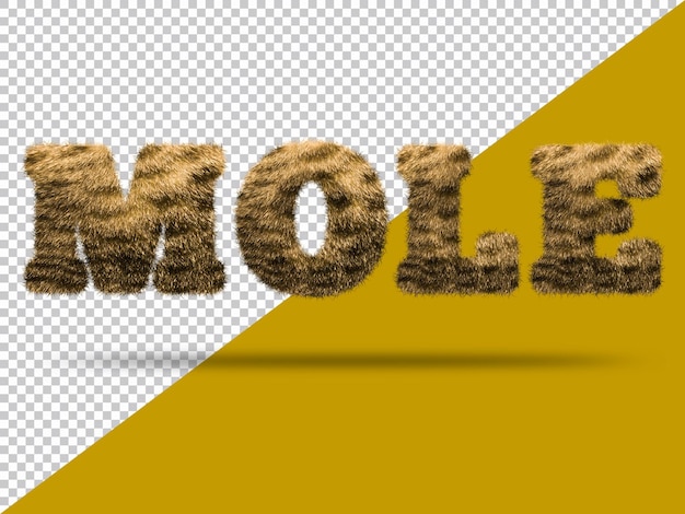 PSD texto mole com pele 3d realista