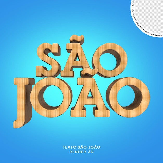 PSD texto de san juan en 3d