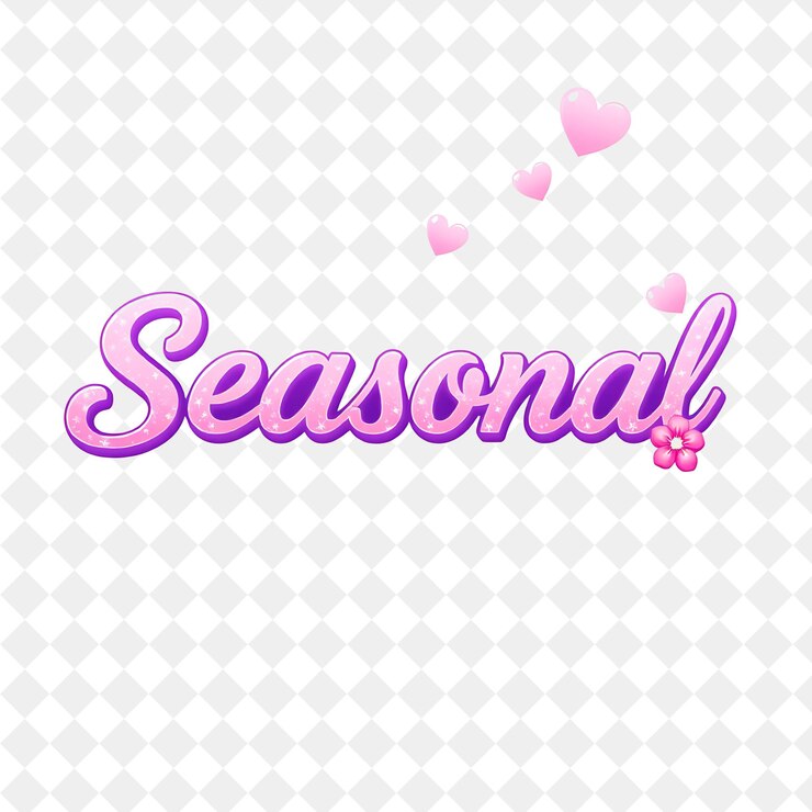 PSD el texto de shoujo es de temporada con corazones y flores relucientes, el texto es elegante y con curvas, de color rosa suave y p.