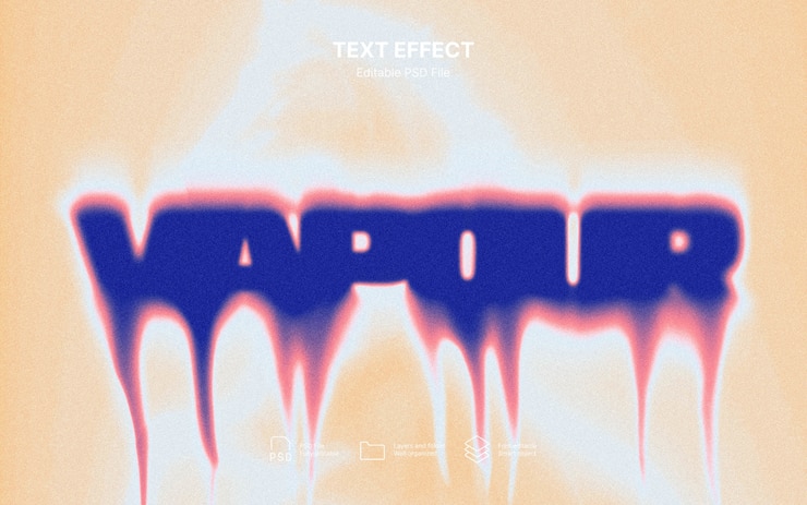 Textový efekt kouře