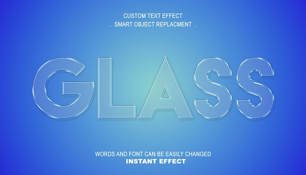 TEXTOVÝ EFEKT SKLO
