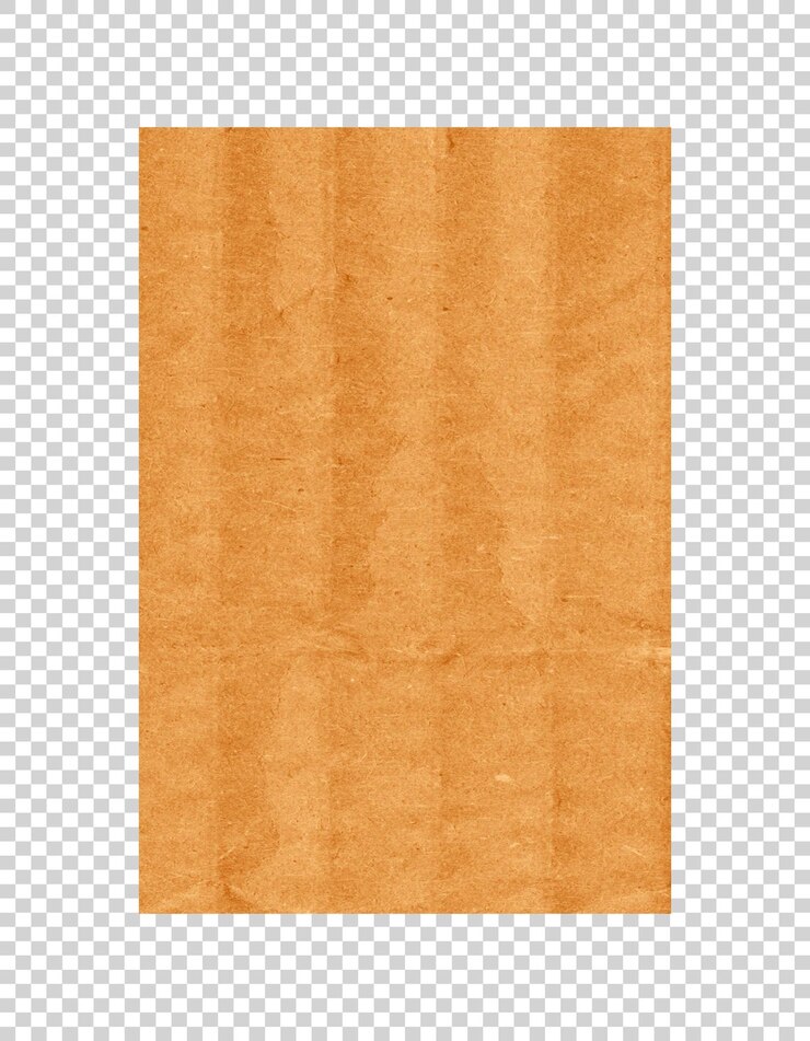 PSD textura de cartón aislado en psd sobre fondo transparente