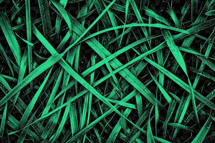 PSD textura de celosía de hoja de hierba con intersección diagonal y d decoración de fondo de superposición creativa png