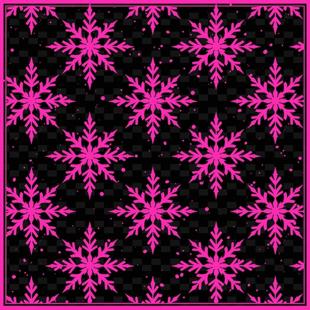 PSD textura de copo de nieve con patrón geométrico regular y escaso decoración de fondo de superposición creativa png