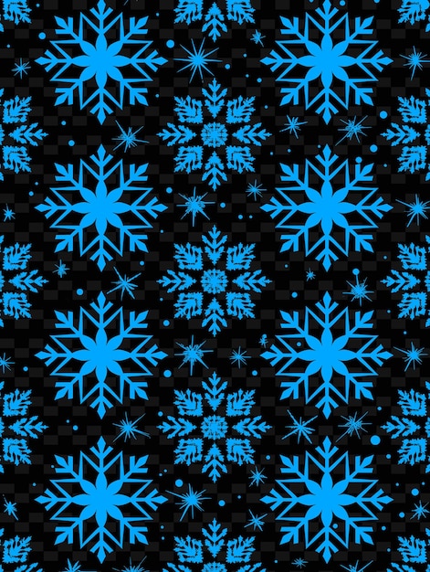 PSD textura de copo de nieve con patrón geométrico regular y escaso decoración de fondo de superposición creativa png